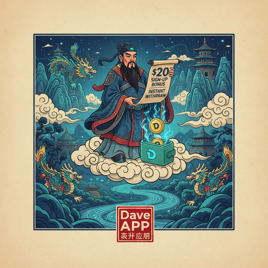 $20 sign up bonus instant withdraw - Dave